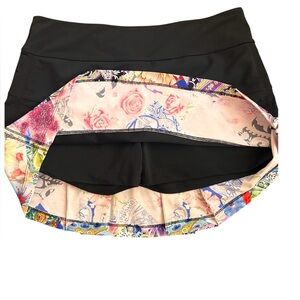 Jetdog Floral Black Women's Tennis Skort